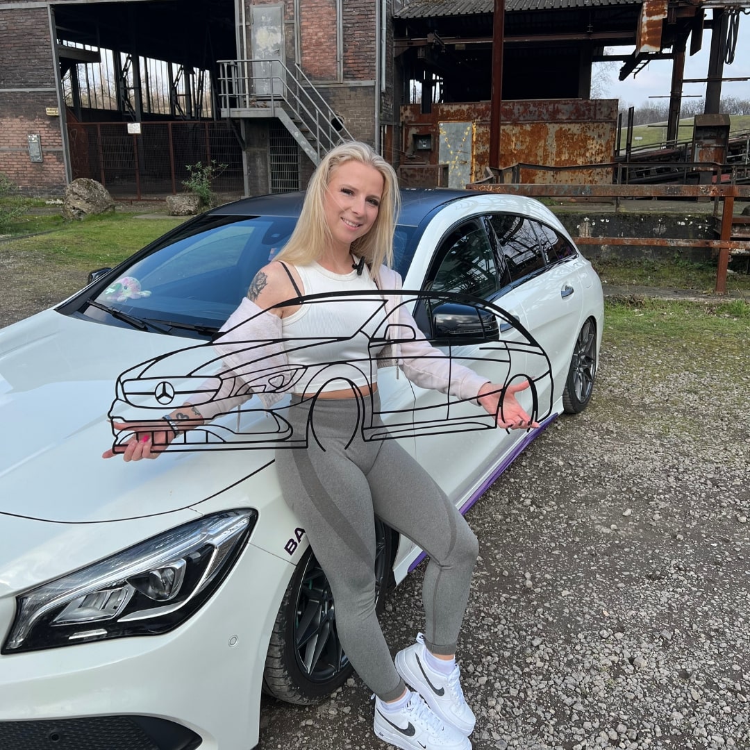 Sonderanfertigung - Dein Auto als Silhouette