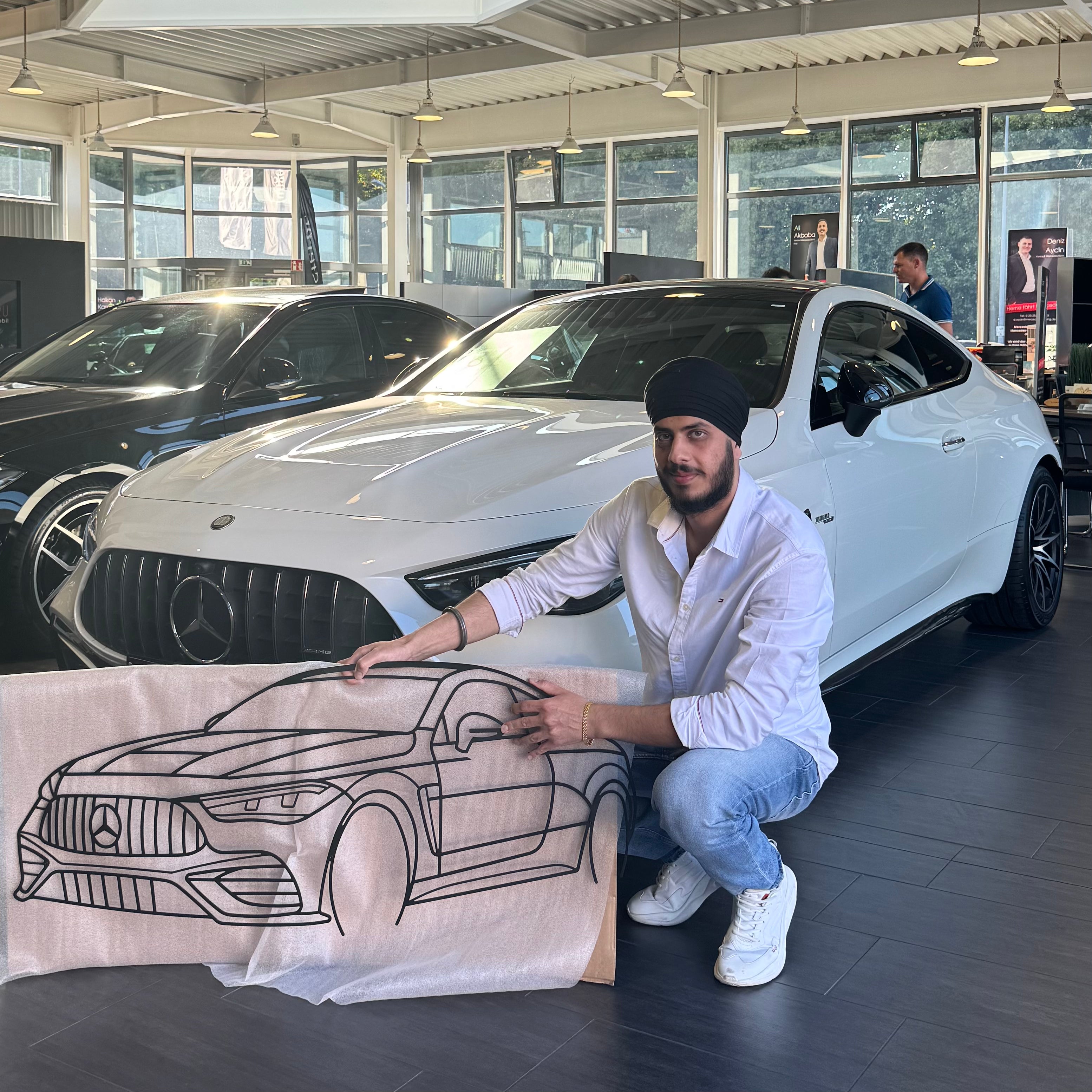 Sonderanfertigung - Dein Auto als Silhouette