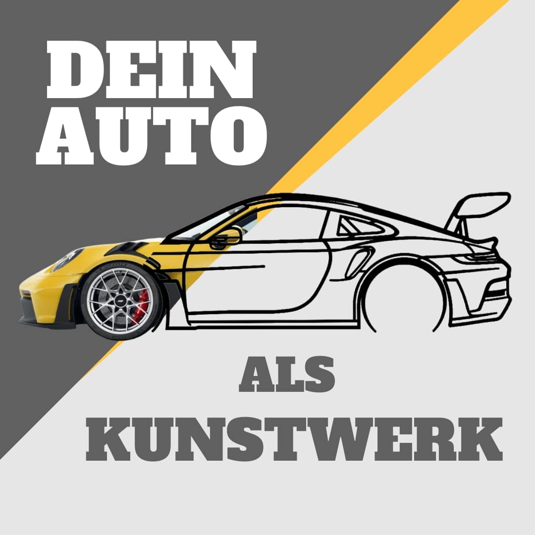 Sonderanfertigung - Dein Auto als Silhouette